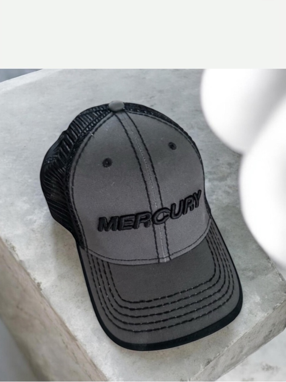 Mercury Marine • snapback hat • Embroidered Graphic